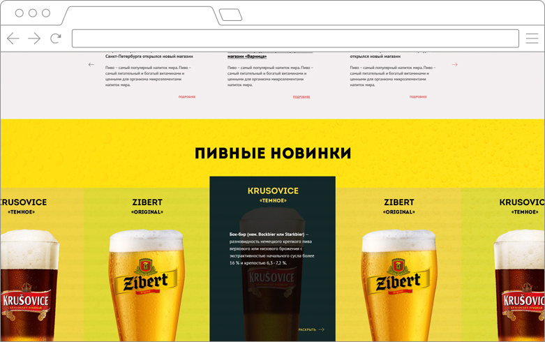 Создание адаптивного сайта﻿ для поставщика разливного пива "Лит.Ра" - 1